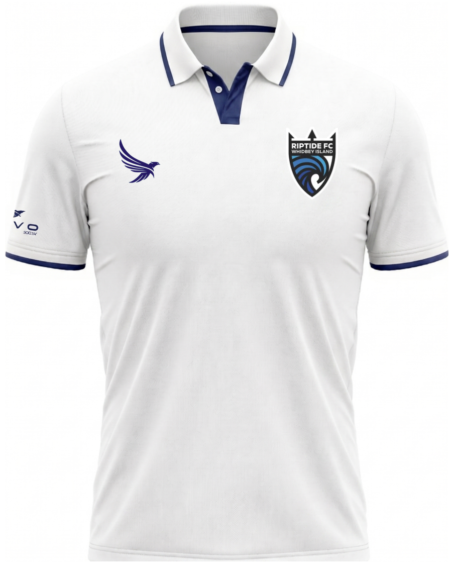 Riptide Sideline Polo- White