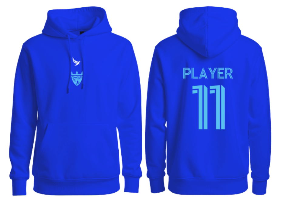 Riptide Cotton/Poly Hoodie- Blue